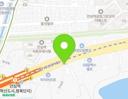 B455 Ansim-ro, Dong-gu, Daegu, Republic of Korea Map