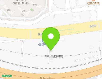 586-5 Ansim-ro, Dong-gu, Daegu, Republic of Korea Map
