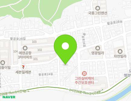 117-12 Palgong-ro 24-gil, Dong-gu, Daegu, Republic of Korea Map