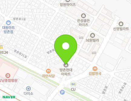 125 Bangchon-ro, Dong-gu, Daegu, Republic of Korea Map