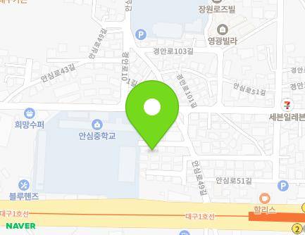 17-5 Ansim-ro 49-gil, Dong-gu, Daegu, Republic of Korea Map