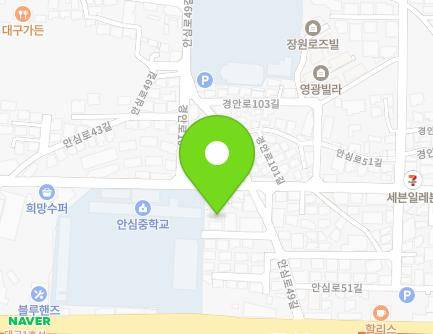 17-10 Ansim-ro 49-gil, Dong-gu, Daegu, Republic of Korea Map