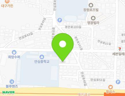 17-8 Ansim-ro 49-gil, Dong-gu, Daegu, Republic of Korea Map