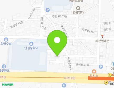 13-6 Ansim-ro 49-gil, Dong-gu, Daegu, Republic of Korea Map