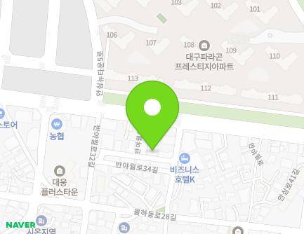 6-1 Banyawol-ro 34-gil, Dong-gu, Daegu, Republic of Korea Map