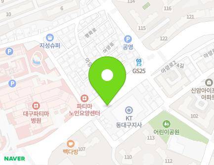 112-1 Ayang-ro, Dong-gu, Daegu, Republic of Korea Map