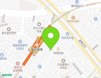 69 Sinamnam-ro 28-gil, Dong-gu, Daegu, Republic of Korea Map