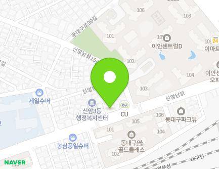 69 Sinamnam-ro, Dong-gu, Daegu, Republic of Korea Map