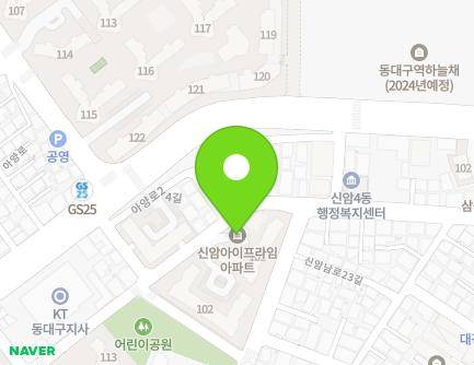 13 Ayang-ro 24-gil, Dong-gu, Daegu, Republic of Korea Map