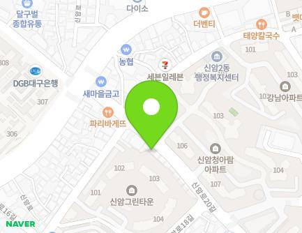 26 Sinam-ro 20-gil, Dong-gu, Daegu, Republic of Korea Map