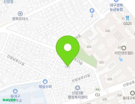 33-3 Sinamnam-ro 15-gil, Dong-gu, Daegu, Republic of Korea Map
