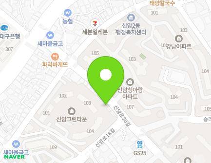 38 Sinam-ro 20-gil, Dong-gu, Daegu, Republic of Korea Map