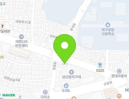 122 Daehyeon-ro, Dong-gu, Daegu, Republic of Korea Map