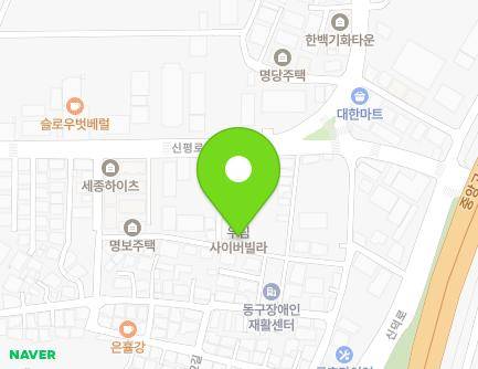 57-10 Sinpyeong-ro 16-gil, Dong-gu, Daegu, Republic of Korea Map