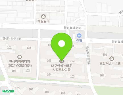 31 Ansimnewtown 7-ro, Dong-gu, Daegu, Republic of Korea Map