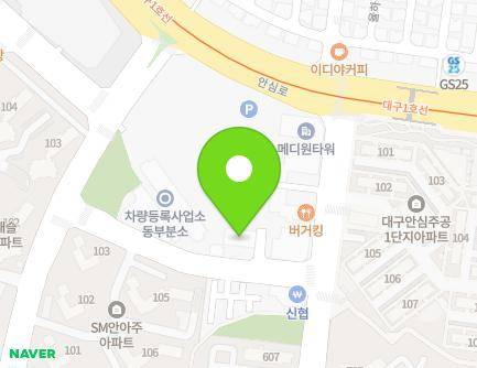14-1 Ansim-ro 22-gil, Dong-gu, Daegu, Republic of Korea Map