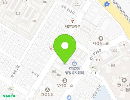 58-5 Hyomok-ro, Dong-gu, Daegu, Republic of Korea Map