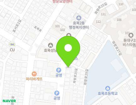 32 Hwarang-ro 25-gil, Dong-gu, Daegu, Republic of Korea Map