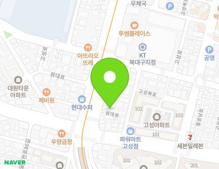 34-3 Wondae-ro, Buk-gu, Daegu, Republic of Korea Map