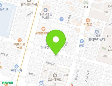 1 Goseong-ro 28-gil, Buk-gu, Daegu, Republic of Korea Map