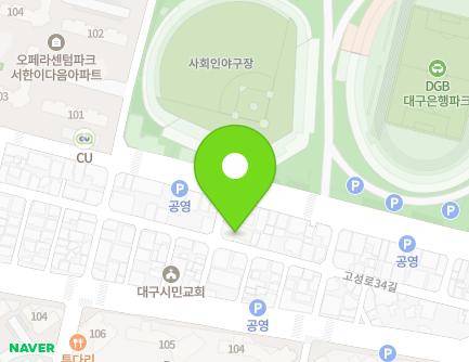 53 Goseong-ro 34-gil, Buk-gu, Daegu, Republic of Korea Map