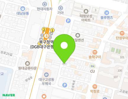 35-25 Goseongbuk-ro, Buk-gu, Daegu, Republic of Korea Map