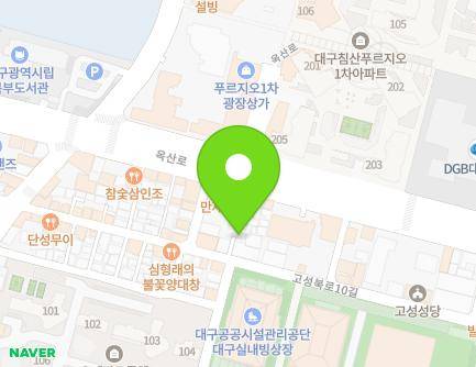 19-4 Goseongbuk-ro 10-gil, Buk-gu, Daegu, Republic of Korea Map