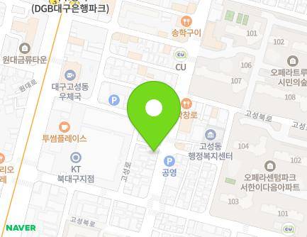 19-1 Goseongbuk-ro, Buk-gu, Daegu, Republic of Korea Map