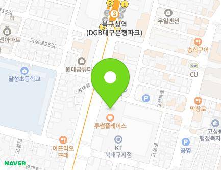 54 Wondae-ro, Buk-gu, Daegu, Republic of Korea Map