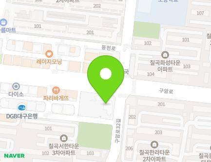 158 Guam-ro, Buk-gu, Daegu, Republic of Korea Map