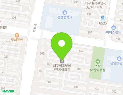 132 Daecheon-ro, Buk-gu, Daegu, Republic of Korea Map