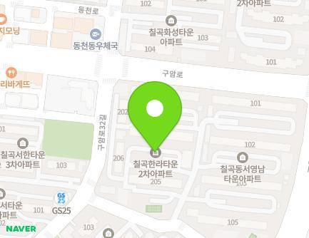 170 Guam-ro, Buk-gu, Daegu, Republic of Korea Map