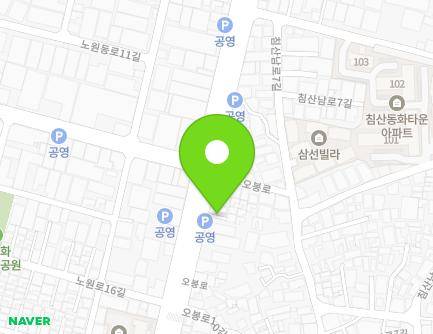58 Obong-ro, Buk-gu, Daegu, Republic of Korea Map