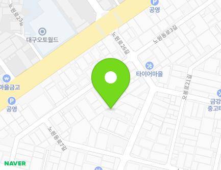15-4 Nowondong-ro 7-gil, Buk-gu, Daegu, Republic of Korea Map