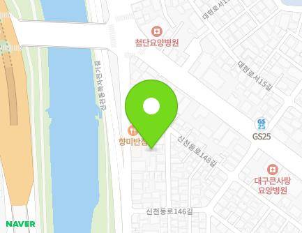 730-3 Sincheondong-ro, Buk-gu, Daegu, Republic of Korea Map
