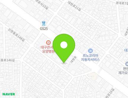61 Sincheondong-ro 148-gil, Buk-gu, Daegu, Republic of Korea Map