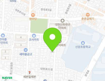 15 Daehyeon-ro 21-gil, Buk-gu, Daegu, Republic of Korea Map