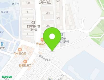 56-2 Dongbuk-ro 65-gil, Buk-gu, Daegu, Republic of Korea Map