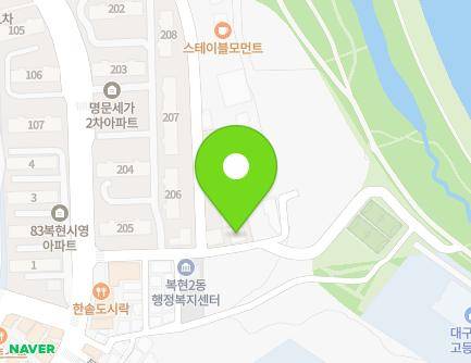 25 Bokhyeon-ro 8-gil, Buk-gu, Daegu, Republic of Korea Map