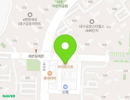 38-2 Naegok-ro, Buk-gu, Daegu, Republic of Korea Map