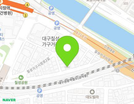7-10 Chilseonggagusijang-ro 2-gil, Buk-gu, Daegu, Republic of Korea Map