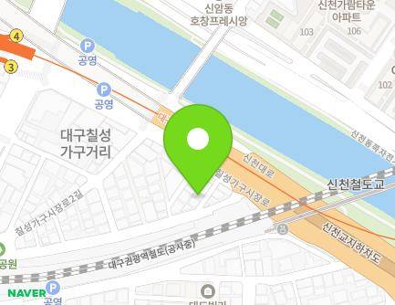 22-6 Chilseonggagusijang-ro, Buk-gu, Daegu, Republic of Korea Map