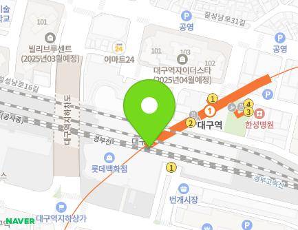 161 Taepyeong-ro, Buk-gu, Daegu, Republic of Korea Map