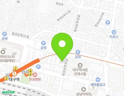 2 Chilseongnam-ro 36-gil, Buk-gu, Daegu, Republic of Korea Map