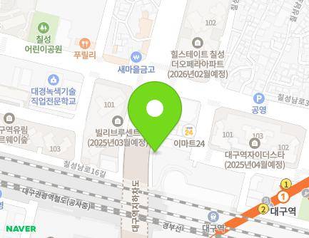 8-1 Chilseongnam-ro 30-gil, Buk-gu, Daegu, Republic of Korea Map