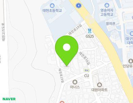 19-1 Taejeon-ro 19-gil, Buk-gu, Daegu, Republic of Korea Map