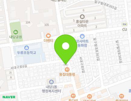 19 Dalgubeol-daero 361-gil, Seo-gu, Daegu, Republic of Korea Map