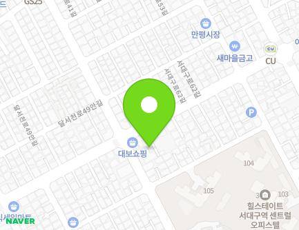 50-6 Seodaegu-ro 62-gil, Seo-gu, Daegu, Republic of Korea Map