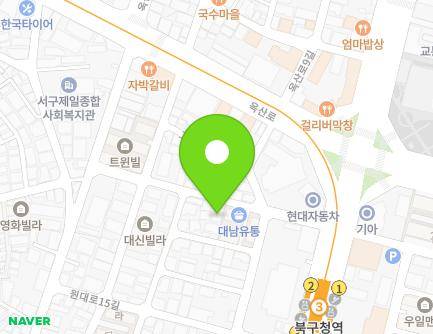 11 Wondae-ro 17-gil, Seo-gu, Daegu, Republic of Korea Map