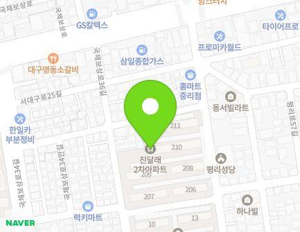 22 Gukchaebosang-ro 38-gil, Seo-gu, Daegu, Republic of Korea Map